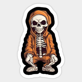 Skeleton Halloween Spooky Sticker